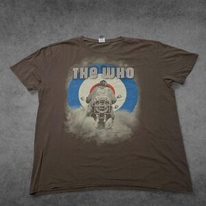 The Who Quadrophenia 2012 Tour Shirt Mens XL Grey Brown Graphic Tee